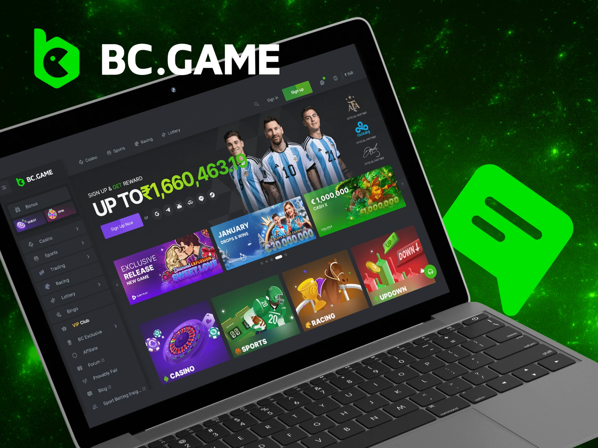 How can I contact technical support of the BC Game website via email.