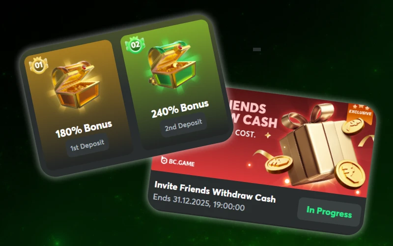 Receive exclusive bonuses for football betting at BC Game.